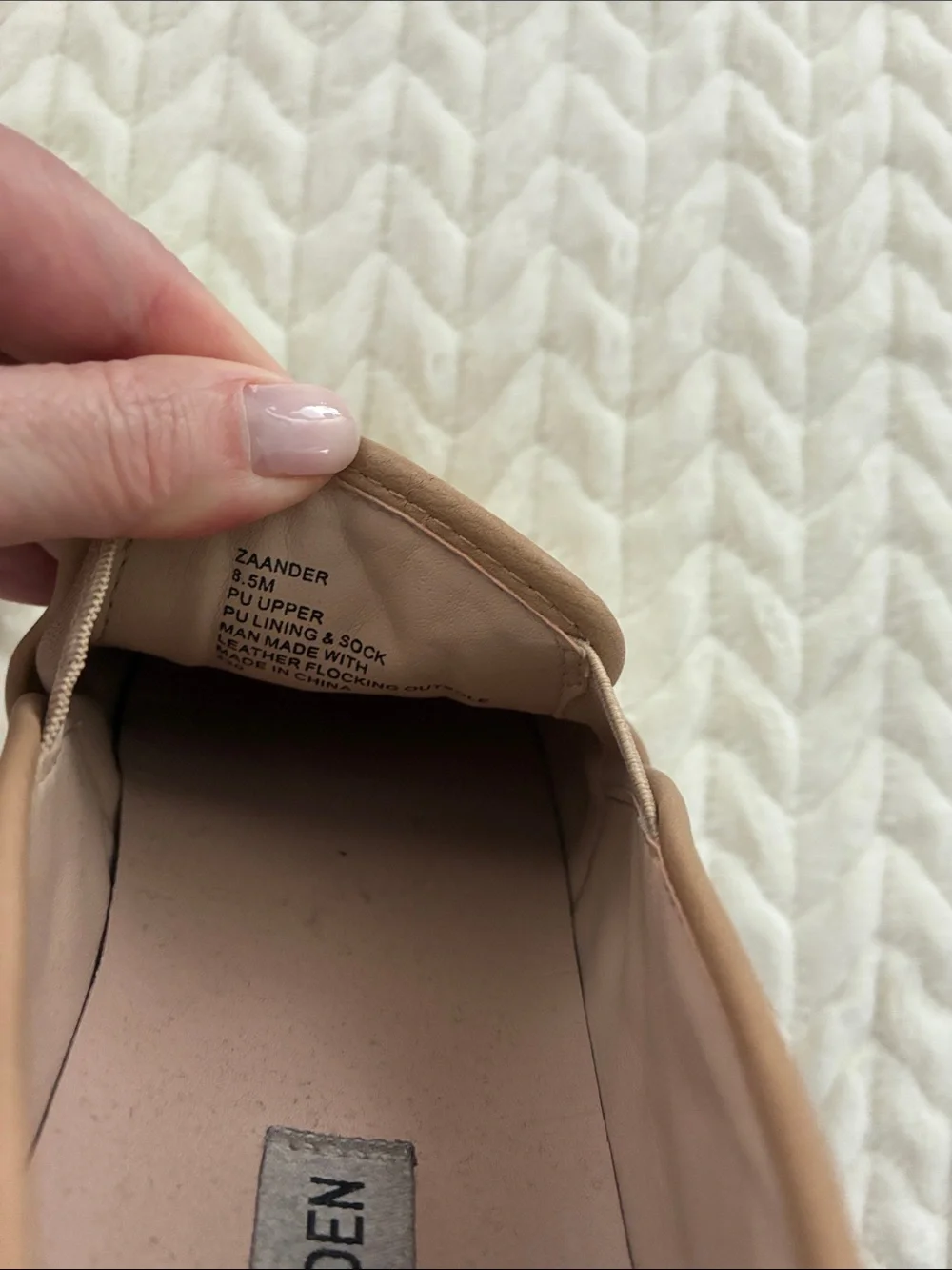 Steve Madden Quilted Slip-On Sneakers in Tan